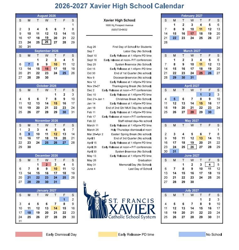 Stfx Academic Calendar 2026-27