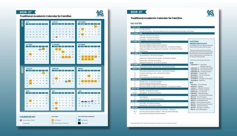Rdp Academic Calendar 2026-27