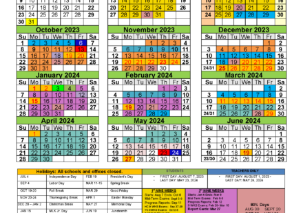 2023 2024 MASD Academic Calendar 1 Page 1