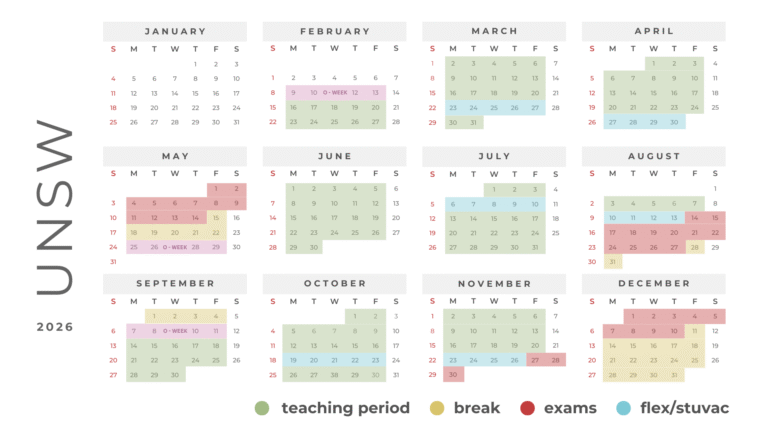 Unsw Academic Calendar 2026