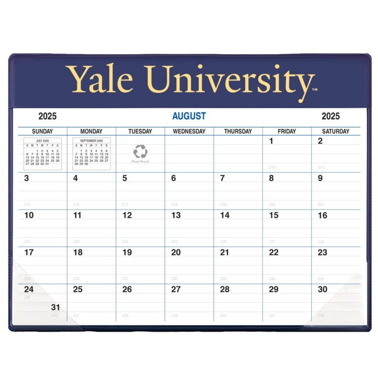 Yale Academic Calendar