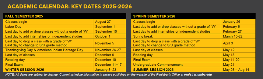 Advising Calendar 2025 2026
