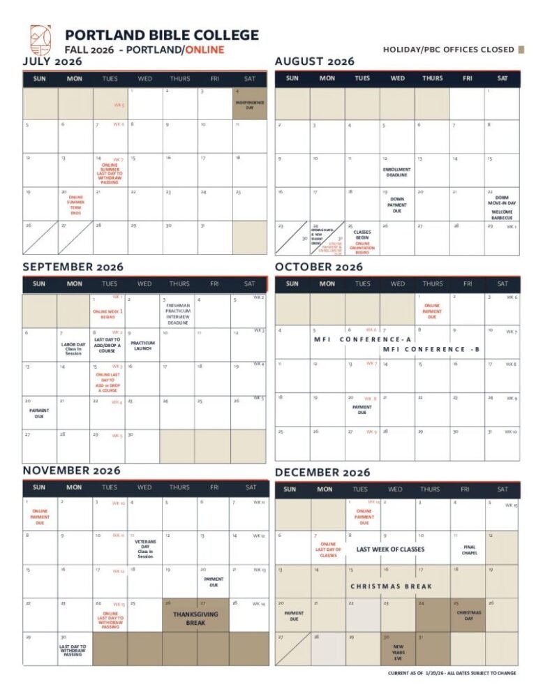 Mcphs Academic Calendar 2026