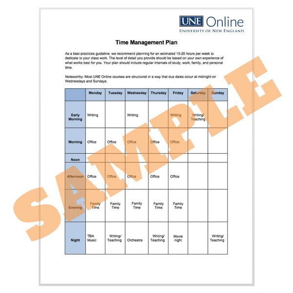 Une Academic Calendar