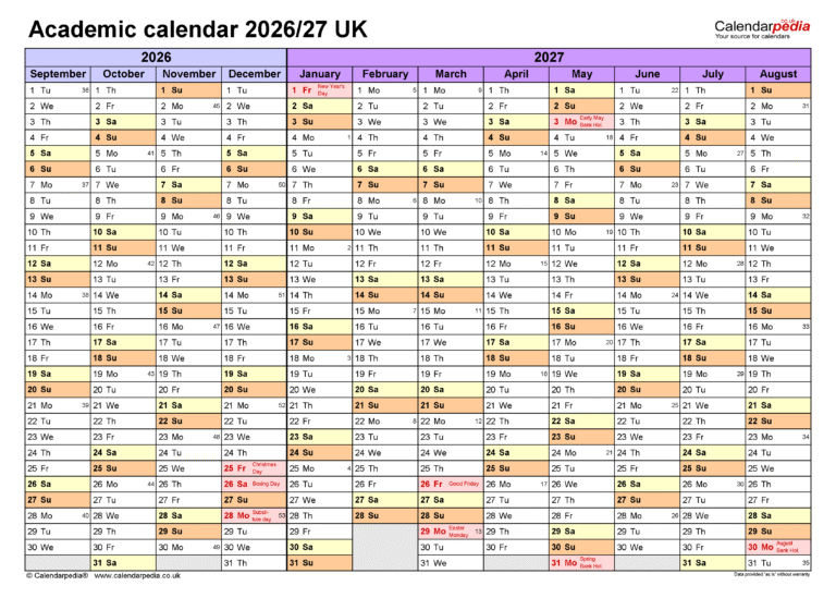 Leeds Beckett Academic Calendar 2026-27