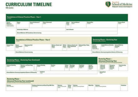 bsom curriculum timeline graphic