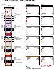 Academic Calendar La Trobe