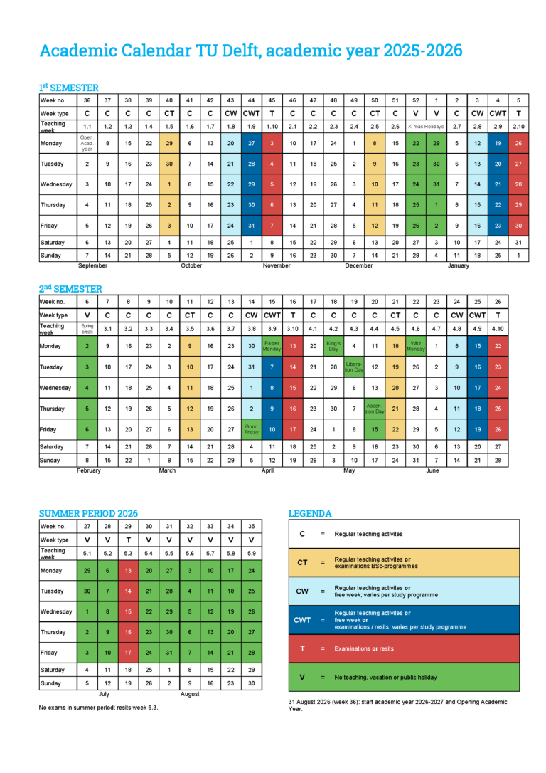 Rdp Academic Calendar