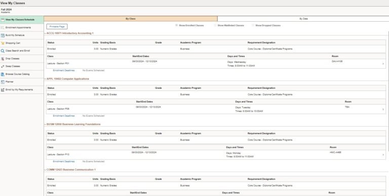 Sheridan College Academic Calendar