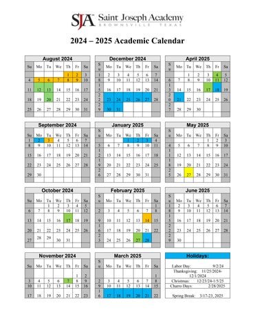 Sju Academic Calendar