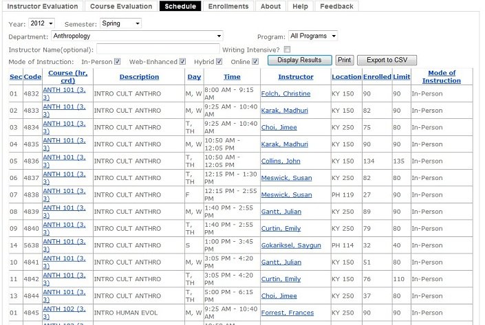 screenshot Schedule 1