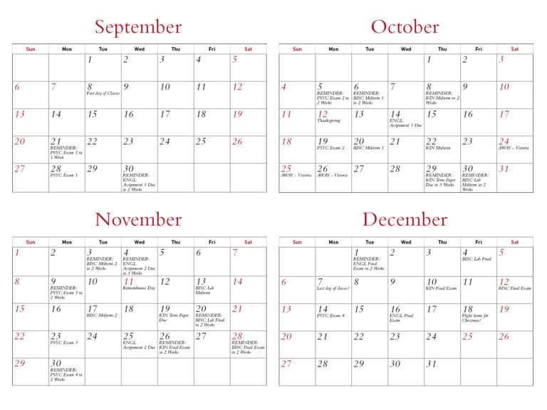 Sfu Academic Calendar