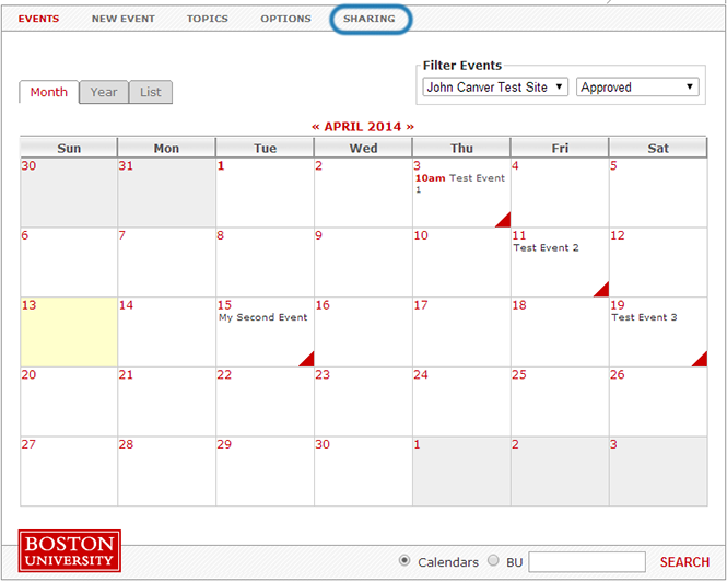 Bu Academic Calendar