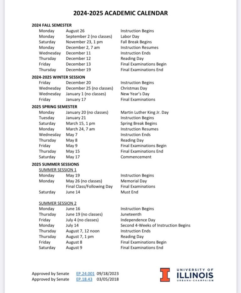 Uic Academic Calendar